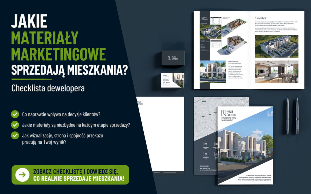 Jakie materiały marketingowe są niezbędne do sprzedaży mieszkań? (checklista dewelopera 2026)